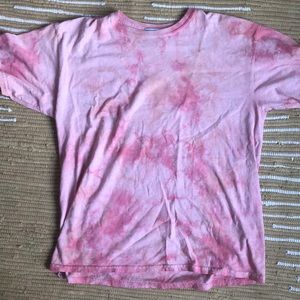 Pink Tie-Dye Shirt Urban Outfitters